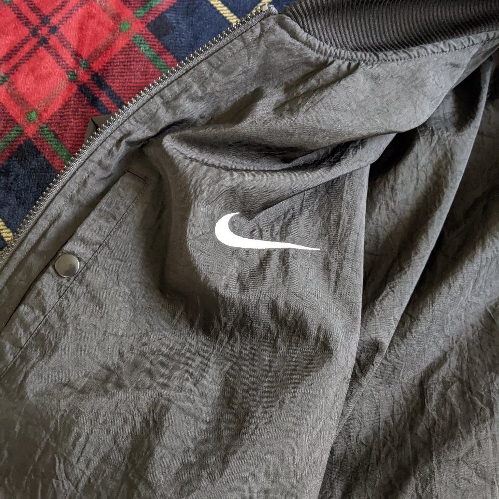 Men's vintage 90's Nike Reversible Quilted Bomber Jacket - XXL - Picture 3 of 10